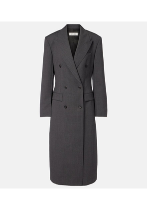 Rohe Double-breasted virgin wool coat