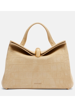 Jacquemus Valerie Small suede top-handle bag