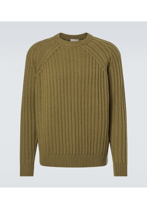 Allude Ribbed-knit wool and cashmere sweater