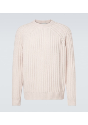 Allude Ribbed-knit wool and cashmere sweater