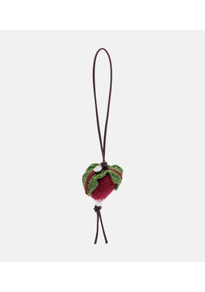JW Anderson Radish knitted bag charm