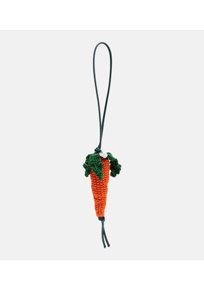 JW Anderson Carrot knitted bag charm