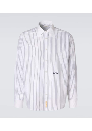 Bode Pinstripe cotton poplin shirt