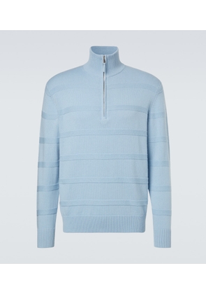 Allude Cotton and cashmere turtleneck sweater