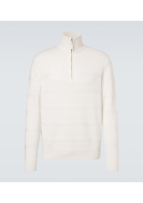 Allude Cotton and cashmere turtleneck sweater