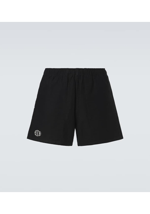 Bode Logo cotton twill Bermuda shorts