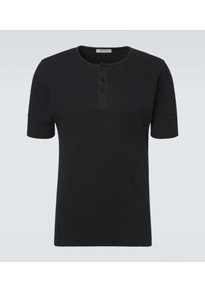 Lemaire Cotton and linen Henley shirt