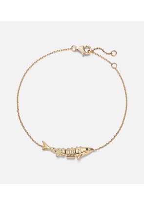 Yvonne Leon Marlin 9kt gold chain bracelet with diamonds