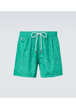 Kiton Logo swim trunks