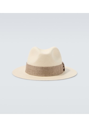 Kiton Straw fedora