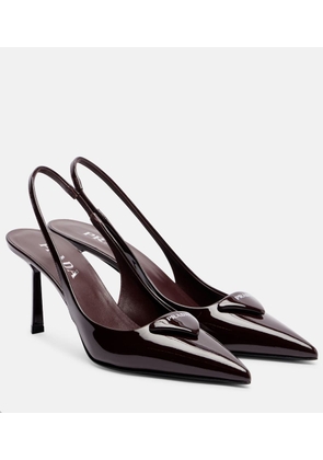 Prada Patent leather slingback pumps