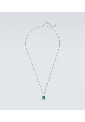 Mateo Sterling silver pendant necklace with malachite
