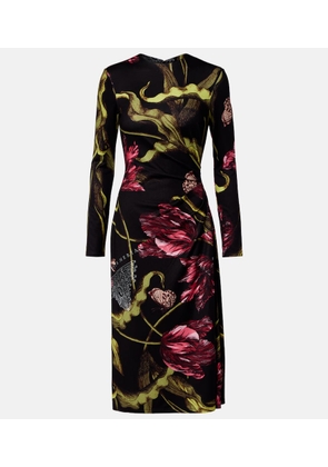 Erdem Floral jersey midi dress