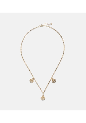 Mateo 3 Petite Venus Shell 14kt gold (585/1000) necklace with diamonds