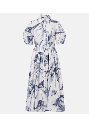 Erdem Floral cotton poplin shirt dress