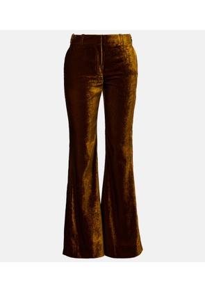 Nina Ricci Velvet flared pants