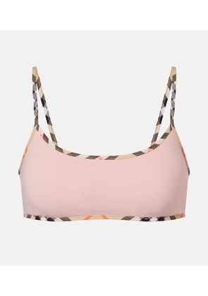 Burberry Burberry Check bikini top