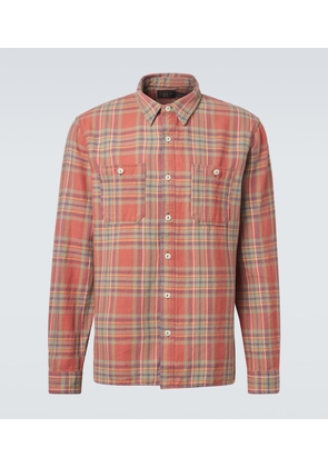 RRL Cameron plaid cotton twill shirt
