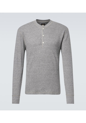 RRL Waffle-knit cotton Henley shirt