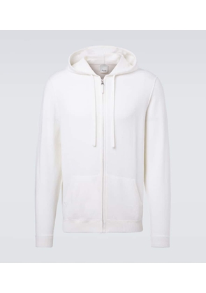 Allude Zip-up wool and cashmere hoodie