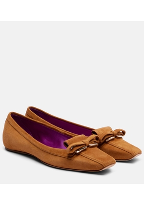 Roger Vivier Trompette suede ballet flats