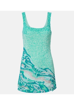 La Fuori Sea embroidered minidress