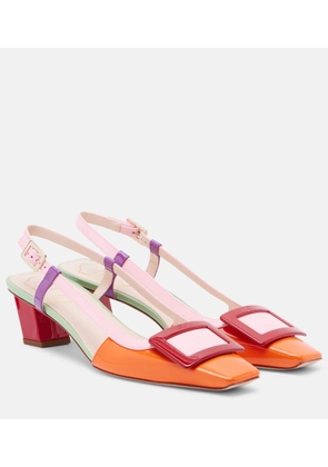 Roger Vivier Belle Vivier leather slingback pumps