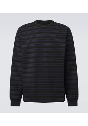 Sacai Striped cotton T-shirt