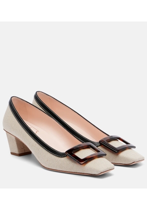 Roger Vivier Belle Vivier 45 canvas pumps