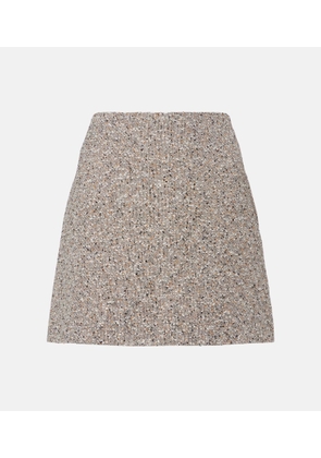 Blaze Milano Coci linen-blend tweed miniskirt