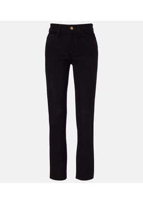 Blaze Milano Viva Paso suede straight pants