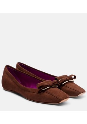 Roger Vivier Trompette suede ballet flats