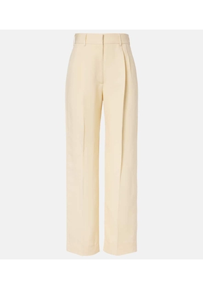 Blaze Milano Fox linen and silk straight pants