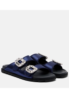 Roger Vivier Slidy Viv' satin sandals