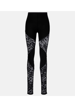 Nina Ricci Lace-trimmed legging