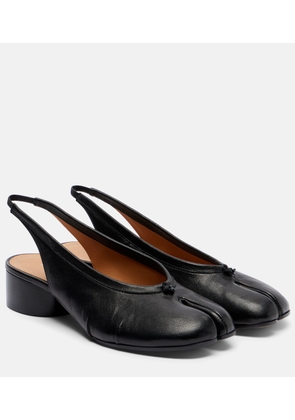 Maison Margiela Tabi leather slingback flats