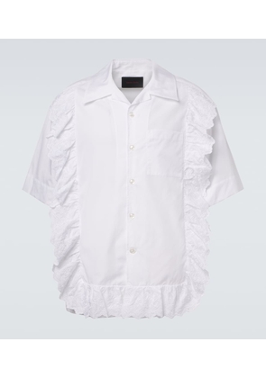 Simone Rocha Ruffled cotton poplin shirt