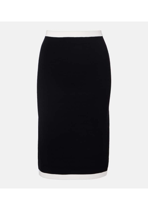 Nina Ricci Ribbed-knit pencil skirt