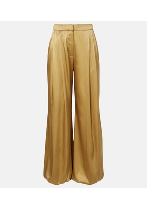 Nina Ricci Silk-blend satin wide-leg pants