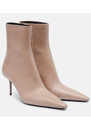 Saint Laurent Ashley 75 leather ankle boots
