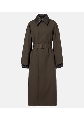Bottega Veneta Intrecciato cotton-blend trench coat