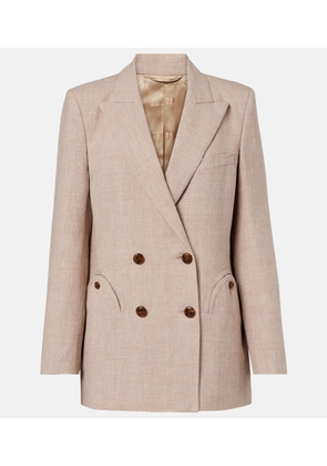 Blaze Milano Everyday double-breasted linen and wool blazer