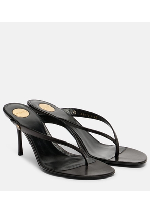 Saint Laurent Sue 75 leather thong sandals