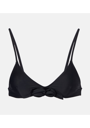 Coperni Flower floral-applique bikini top