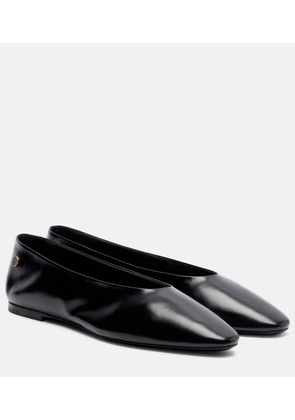Saint Laurent Sao leather ballet flats