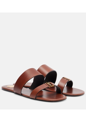 Saint Laurent Cassandre leather sandals