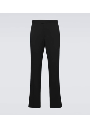 Burberry Wool grain de poudre tuxedo pants