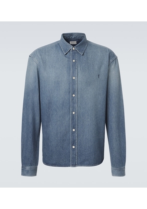 Saint Laurent Cassandre denim shirt