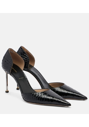 Tom Ford Spire snake-effect leather pumps