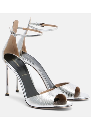 Tom Ford Spire metallic leather sandals